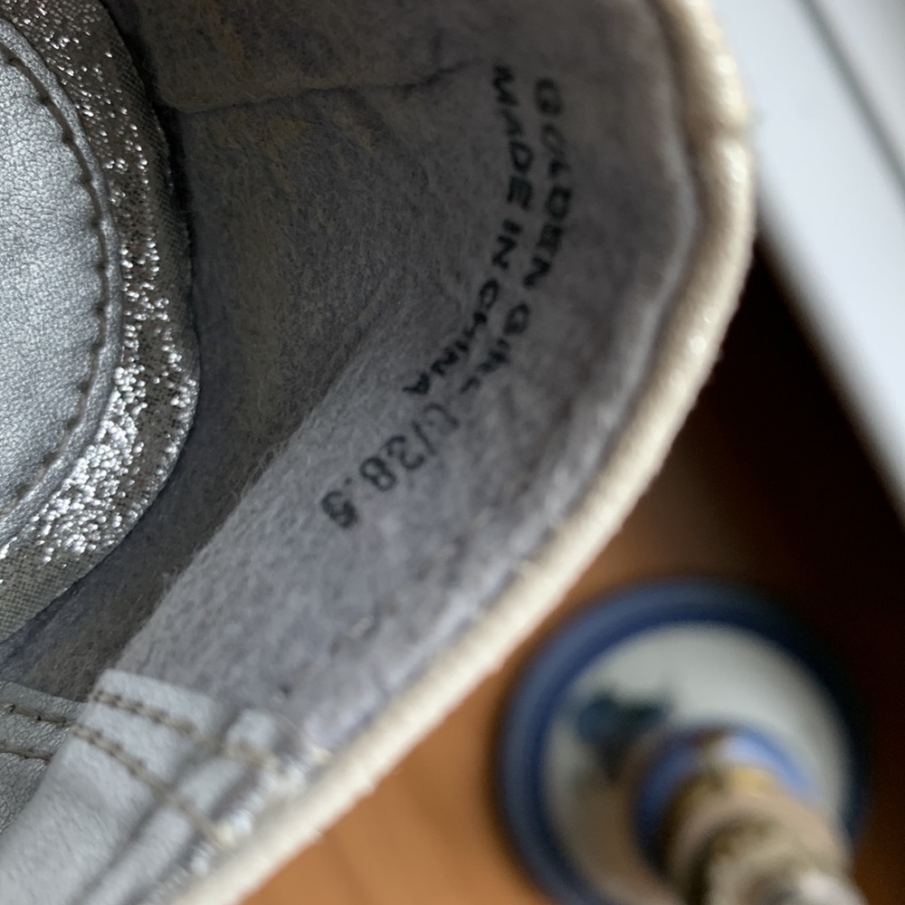 “Golden Girl” Jeweled Silver Ballet Flats - Picture 10 of 10